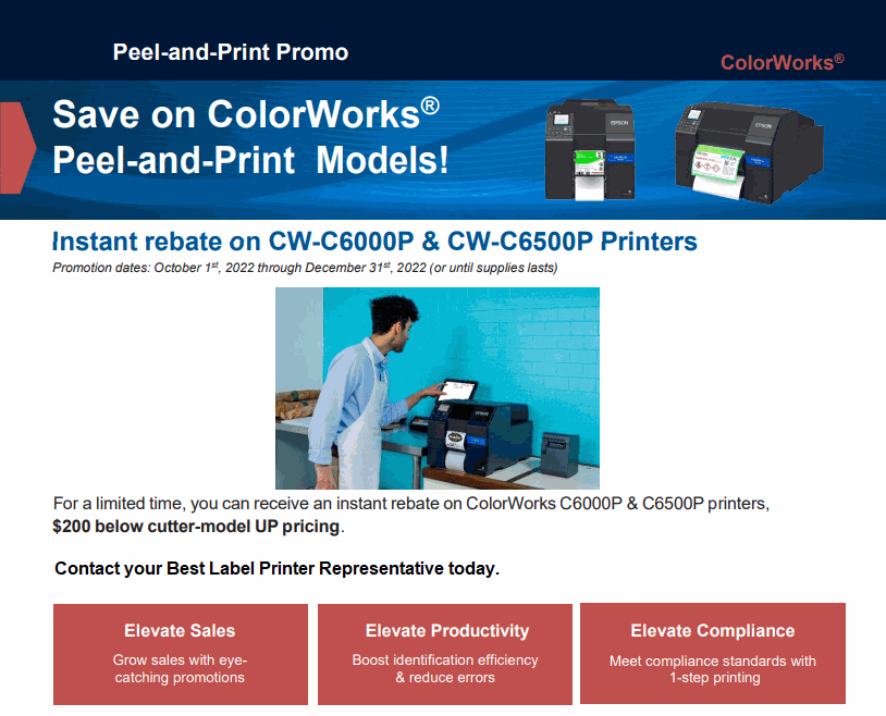 Label Printer Promotions