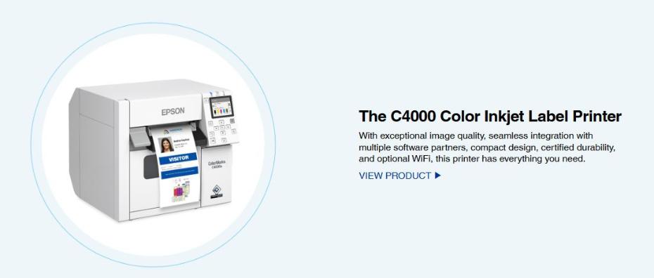 Epson Colorworks C4000 for ID Badge Printing
