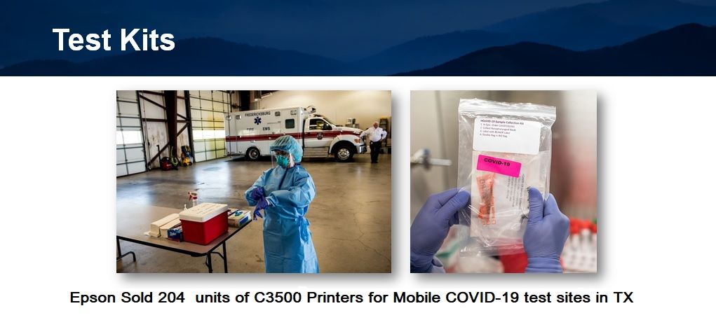 Covid-19 Field Testing Center Label Printers