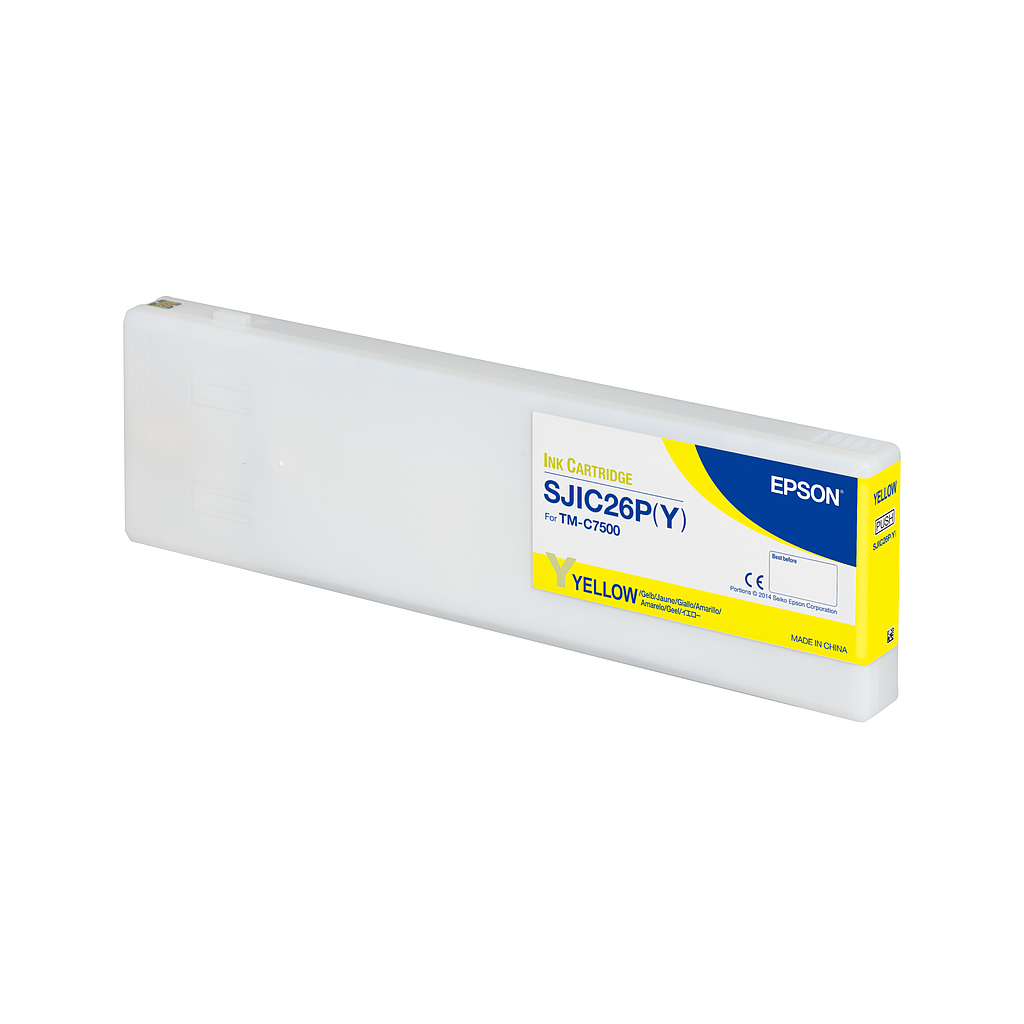 [C33S020617] Epson ColorWorks C7500 Ink Yellow-Matte C33S020617 SJIC26P(Y) TM-C7500 Series