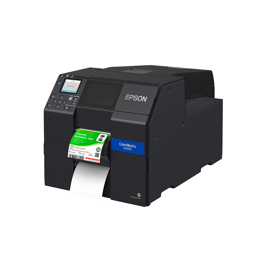 [C31CH76A9961] Epson ColorWorks C6000P {Matte} (CW C6000P C31CH76A9961) 4" Color Label Printer-Peeler