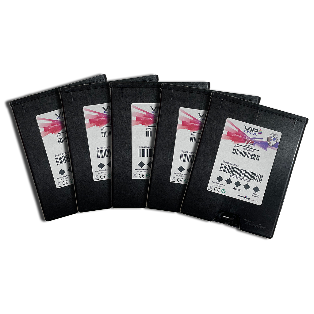[VP-650-AS05A] VIPColor VP-650-AS05A BLACK INK CARTRIDGE (K) - 5 PACK  (VP550/VP650)