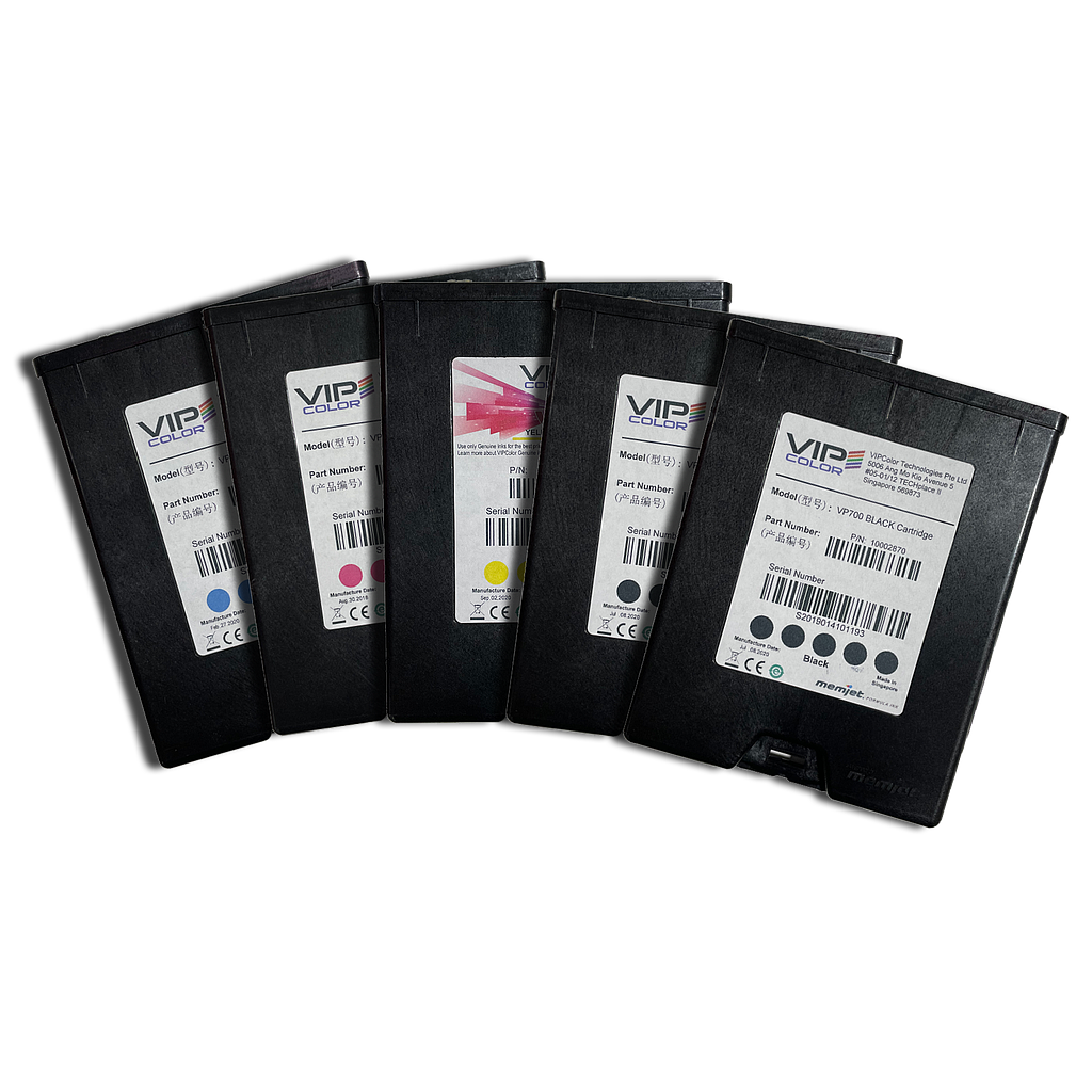 VIPColor VP-700-AS14A COMBO INK PACK (2K, 1C, 1M, 1Y) (VP610/VP700)