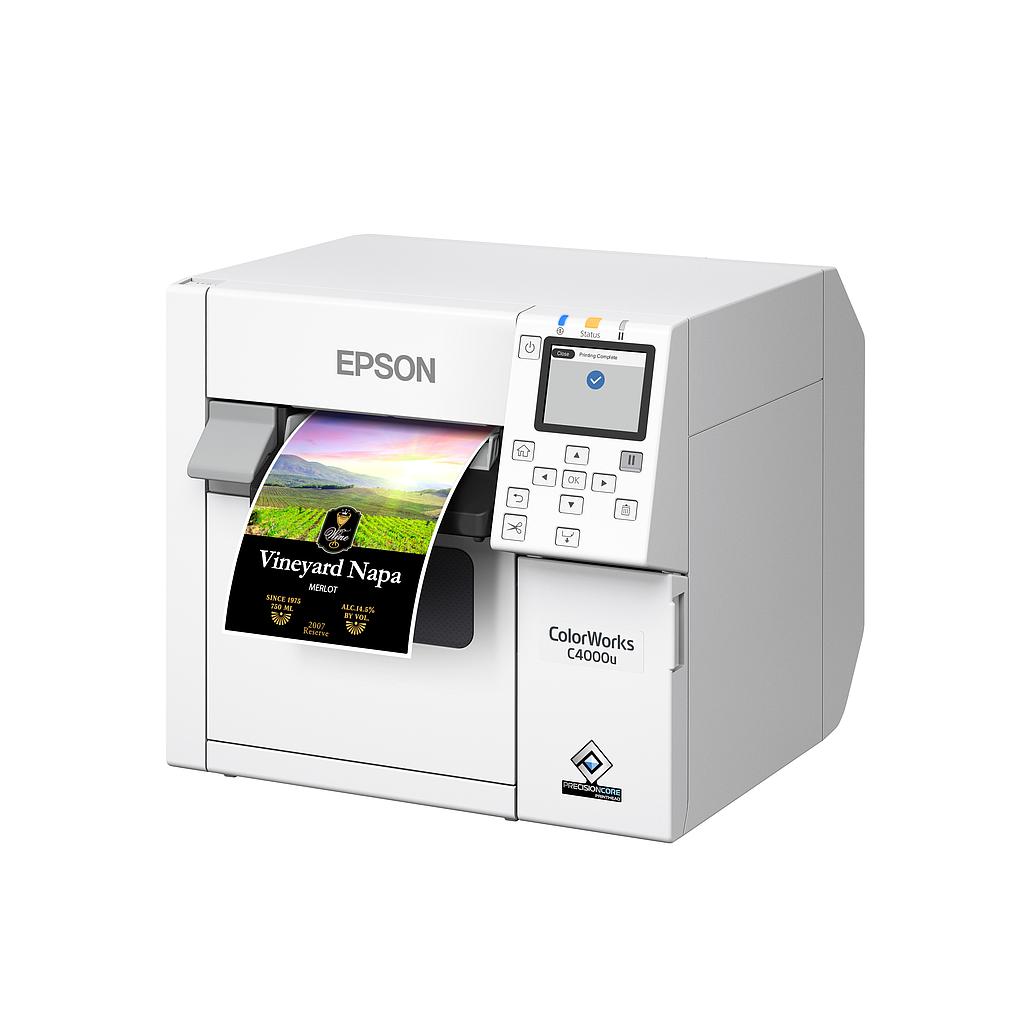 [C31CK03A9991] Epson ColorWorks C4000 {Gloss} (CW C4000 C31CK03A9991) Color Label Printer