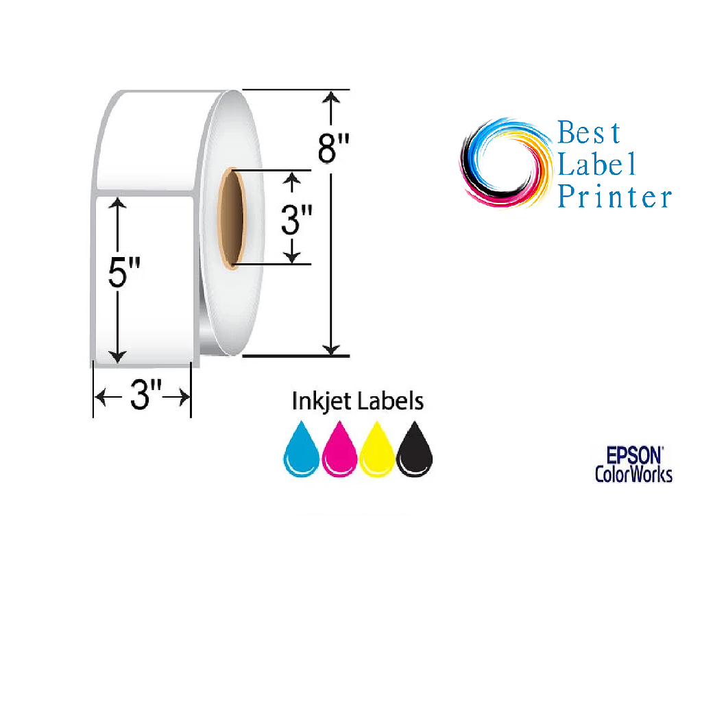 3" x 5" EPSON Premium Matte Labels (C6000/C7500 Series) (3"CORE/8"OD)