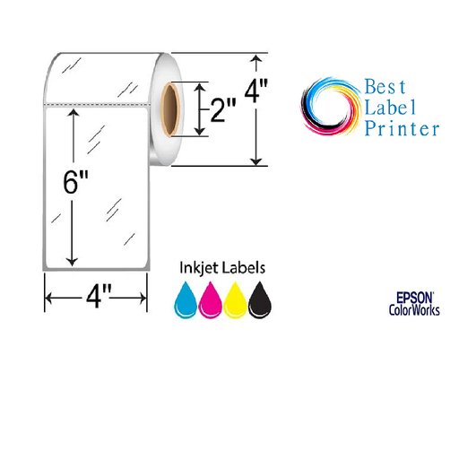 4" x 6" Epson ColorWorks Media High Gloss Labels (C3500/C4000 Series) (2"CORE/4"OD)