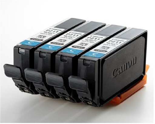 [9035B004AA] Genuine Canon 9035B004AA BJI-P211C 4-pack Cyan Ink Tank (14.5ML X 4 TANKS) (CX-G2400/LX-D1300)