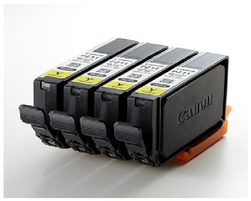[9033B004AA] Genuine Canon 9033B004AA BJI-P211Y 4-pack Yellow Ink Tank (14.5ML X 4 TANKS) (CX-G2400/LX-D1300)