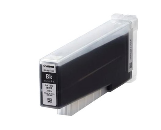Genuine Canon 4982B003AB/4982B003AA BJI-P511BK Black Ink Tank (240ML) (LX-D5500)