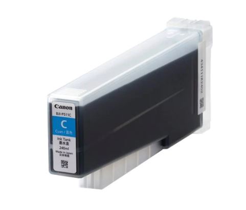 Genuine Canon 4981B003AB/4981B003AA BJI-P511C Cyan Ink Tank (240ML) (LX-D5500
