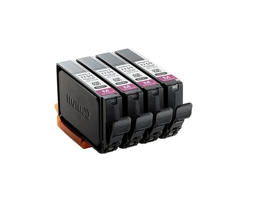Genuine Canon 9042B004AA BJI-P321M Magenta Ink Tank {Pack Of 4 Ink Cartridges} (LX-P1300)
