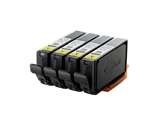 CANON 9041B004AA BJI-P321Y YELLOW INK TANK {Pack of 4 Ink Cartridges} (LX-P1300)