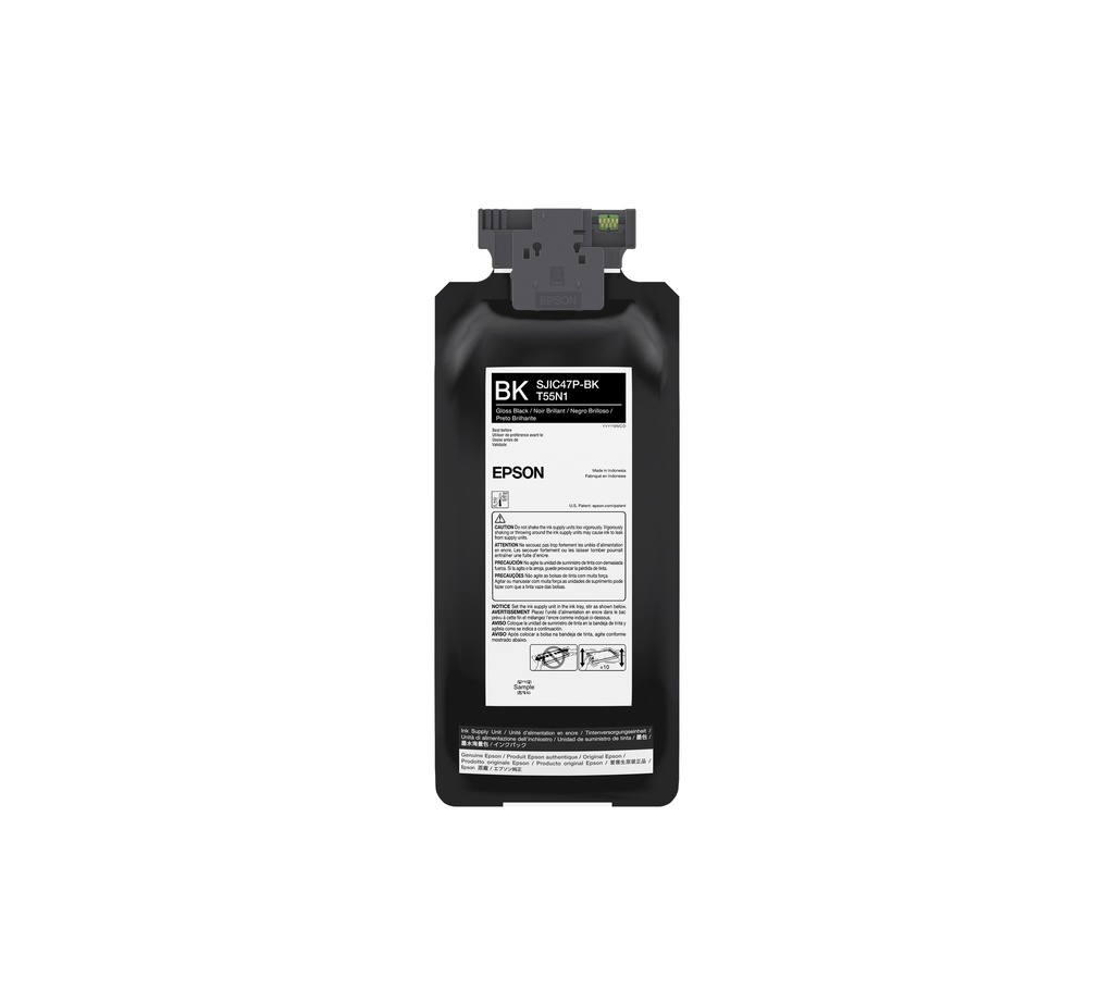 Epson ColorWorks C8000 Ink Glosss Black 480ml (C13T55N120/SJIC47P-BK/T55N1)
