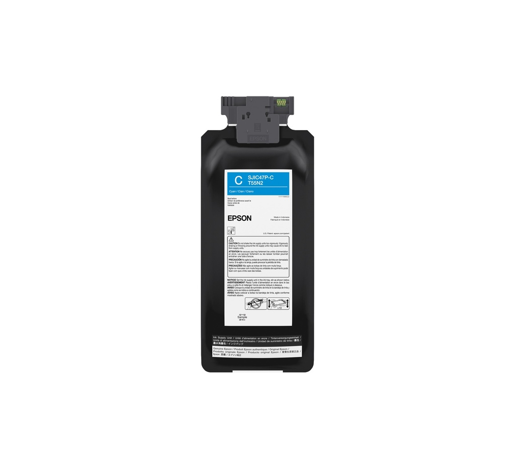 [C13T55N220] Epson ColorWorks C8000 Ink Cyan 480ml (C13T55N220/SJIC47P(C)/T55N2)