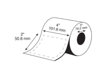 [C60MD001] 4" X 2" EPSON PREMIUM MATTE LABELS (COLORWORKS C6000/C8000/C7500 SERIES) (3"CORE/8"OD)