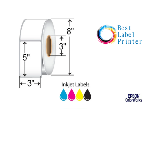 [C60GD005] 3" X 5" EPSON COLORWORKS MEDIA HIGH GLOSS LABELS (COLORWORKS C6000/C7500 SERIES) (3"CORE/8"OD)